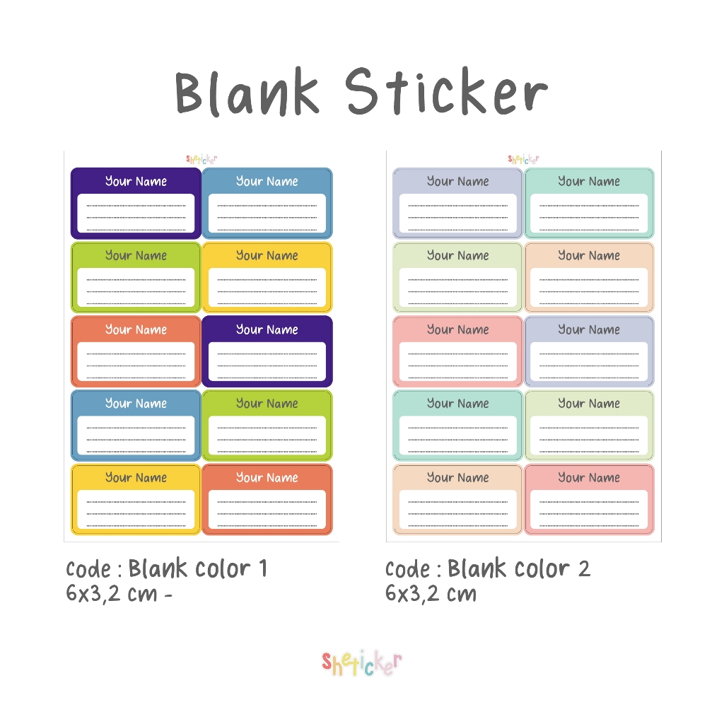 

Blank Sticker (Mapel / Subject)