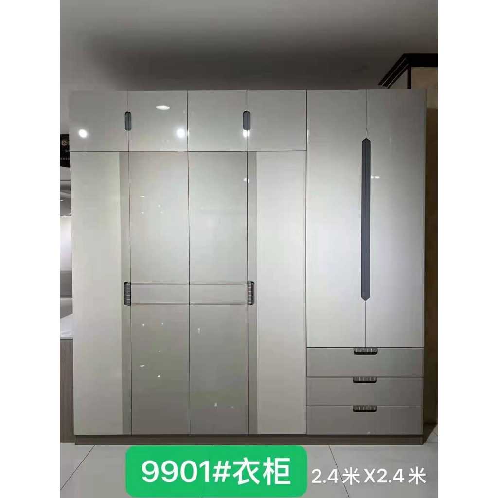 Lemari Pakaian Import 6 Pintu - Lemari Baju Mix Pintu Kaca - Medan