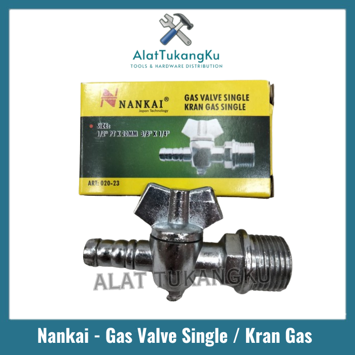 NANKAI GAS VALVE SINGLE / KRAN GAS SINGLE / Keran Gas 202 -23