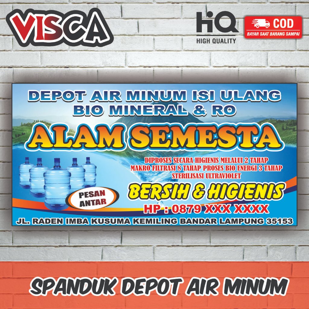 Cetak Spanduk Banner Depot Air Isi Ulang Air Mineral