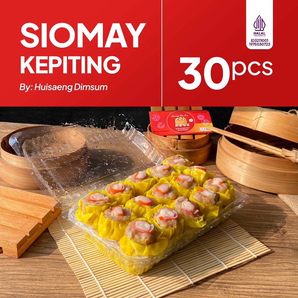 

Dimsum Siomay Kepiting isi 30 pcs dengan Saus di Kota Bandung Indonesia Halal (Frozen/Fresh) (BISA KIRIM LUAR KOTA)