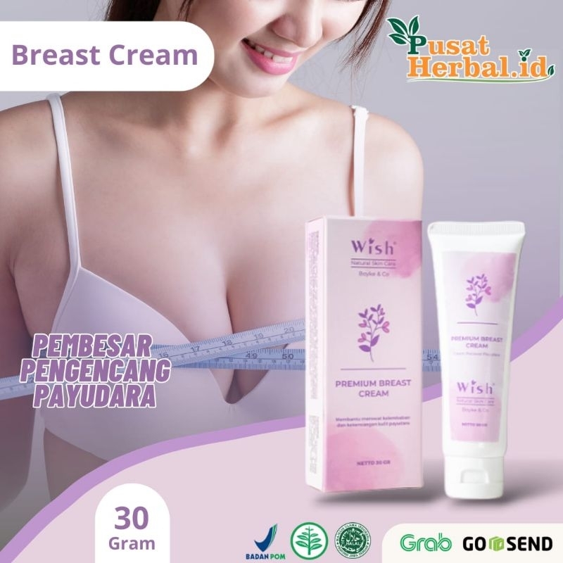 Wish Premium Breast Cream By Dr. Boyke Krim Pembesar Dan Pengencang Payudara BPOM