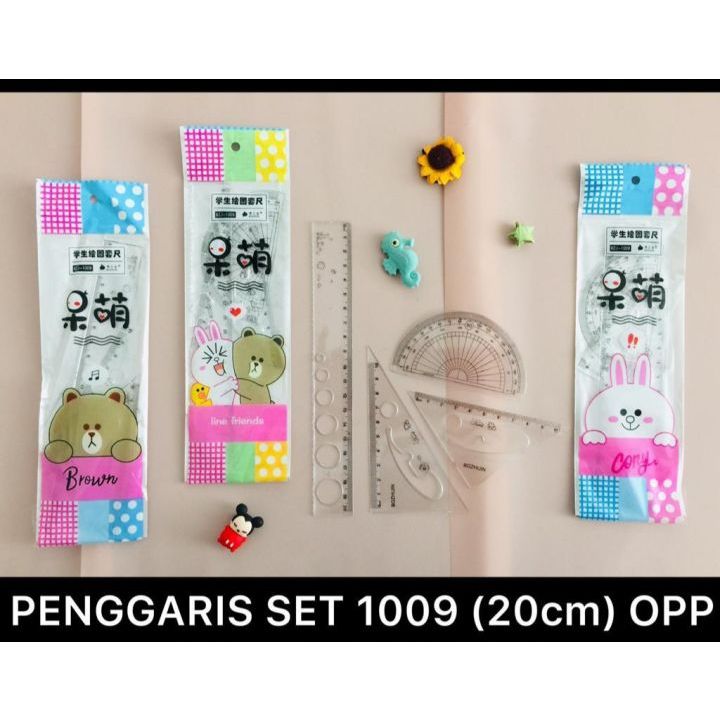 

Penggaris set isi 4 busur, segitiga dan penggaris 15cm lol avenger dan princes