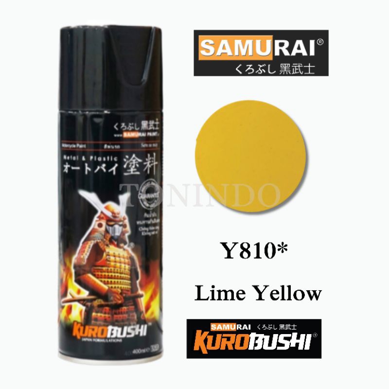 Cat Samurai Lime Yellow Y810* Cat Semprot/ Cat Spray Yamaha Kuning