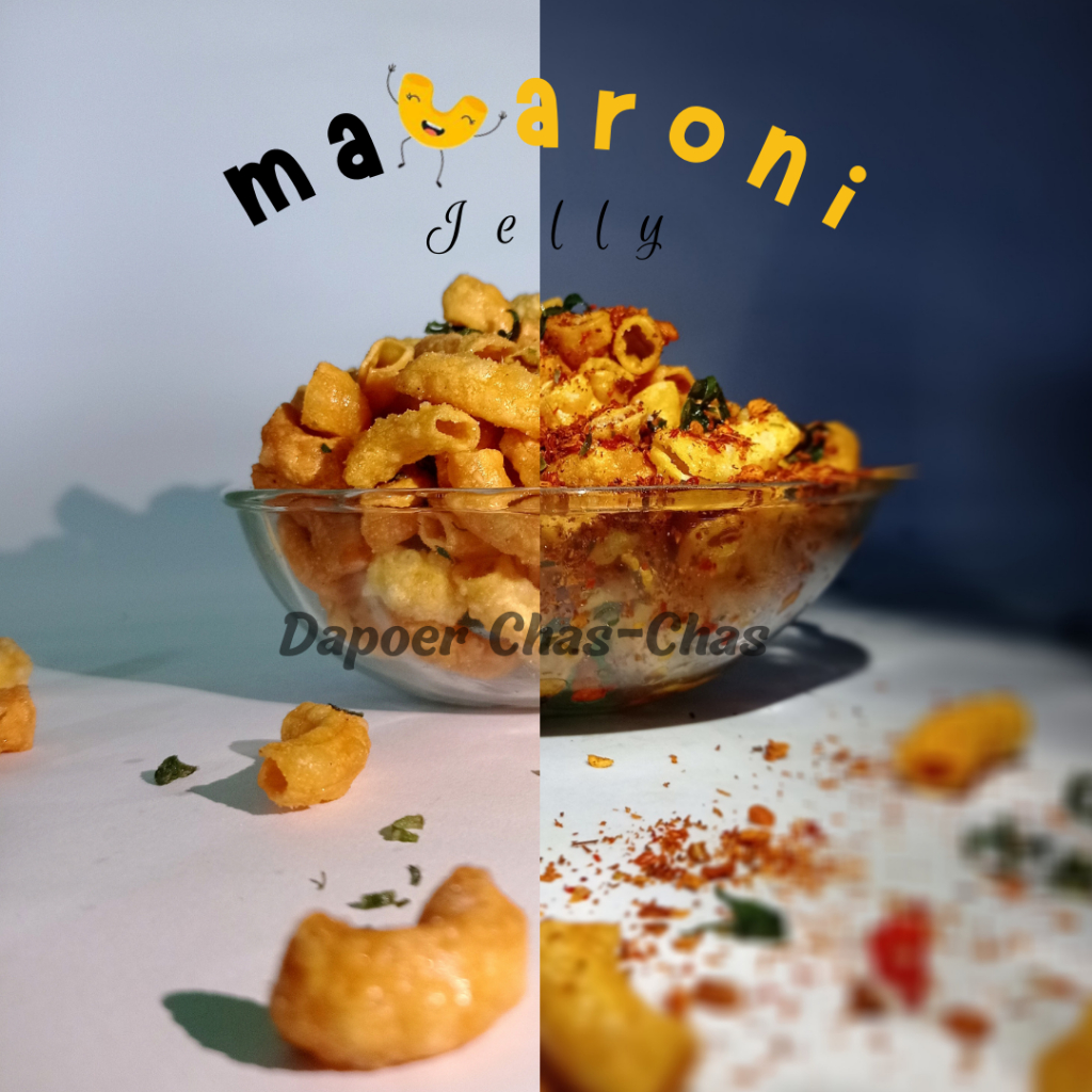 

Makaroni Cikruh Jelly - Makaroni Bantet - Original - Pedas - Daun Jeruk - 250gram