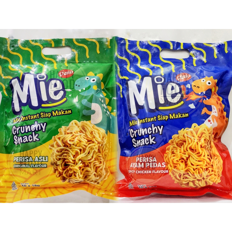 

[HALAL] DALU MIE INSTANT SIAP MAKAN 180 GRAM/CRUNCHY SNACK INSTAN/MAKANAN RINGAN AYAM PEDAS/SNEK MIE KREMES/CEMILAN ANAK MI/NOODLE