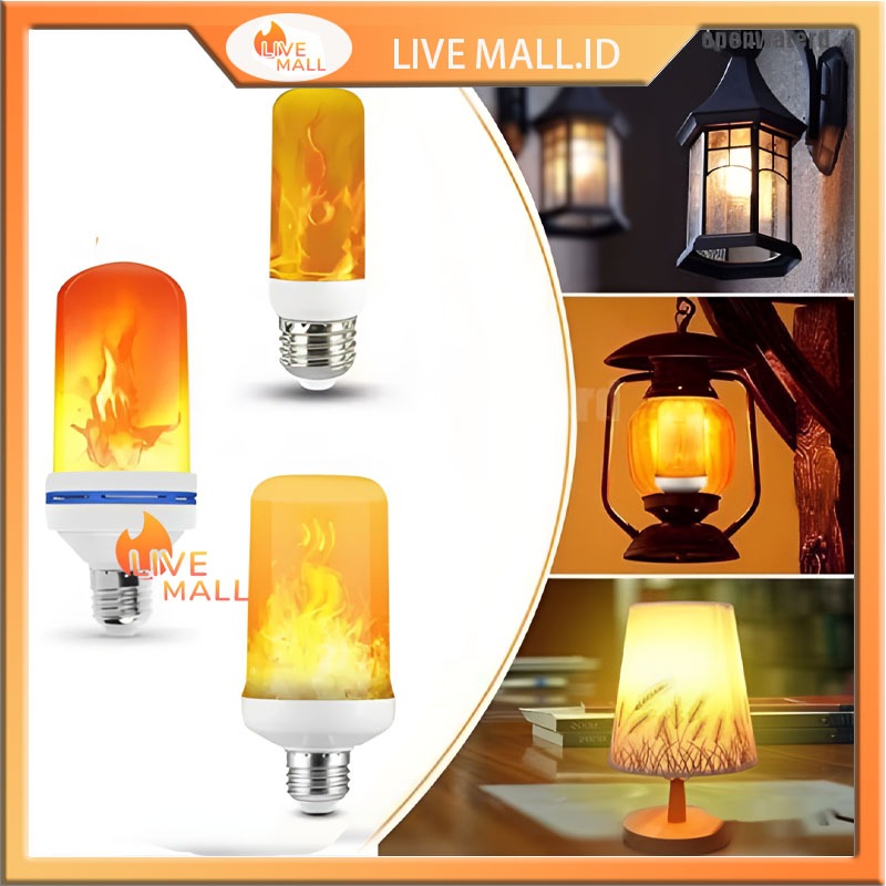 lampu api led e27 besar/bohlam obor led e27-autolux-Flame effect 3in1