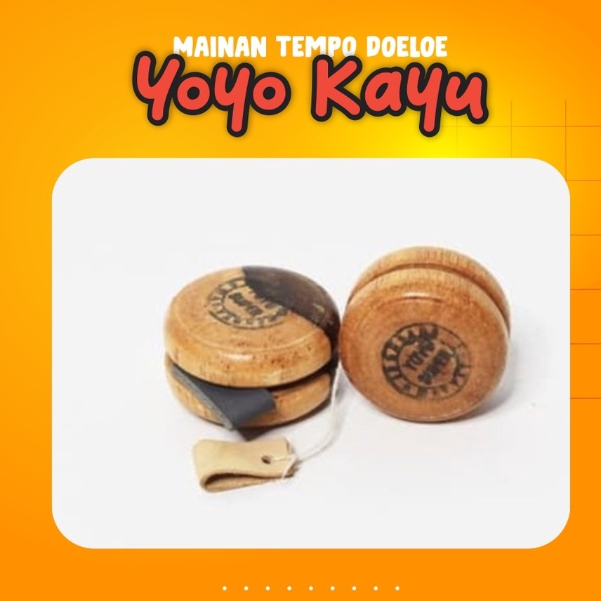 Produk Keren Yoyo Kayu / Mainan Tradisional / Mainan Jadul Yoyo