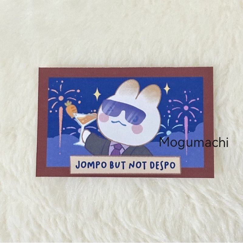 Sticker satuan - Jompo but not despo bunny by Mogumachi