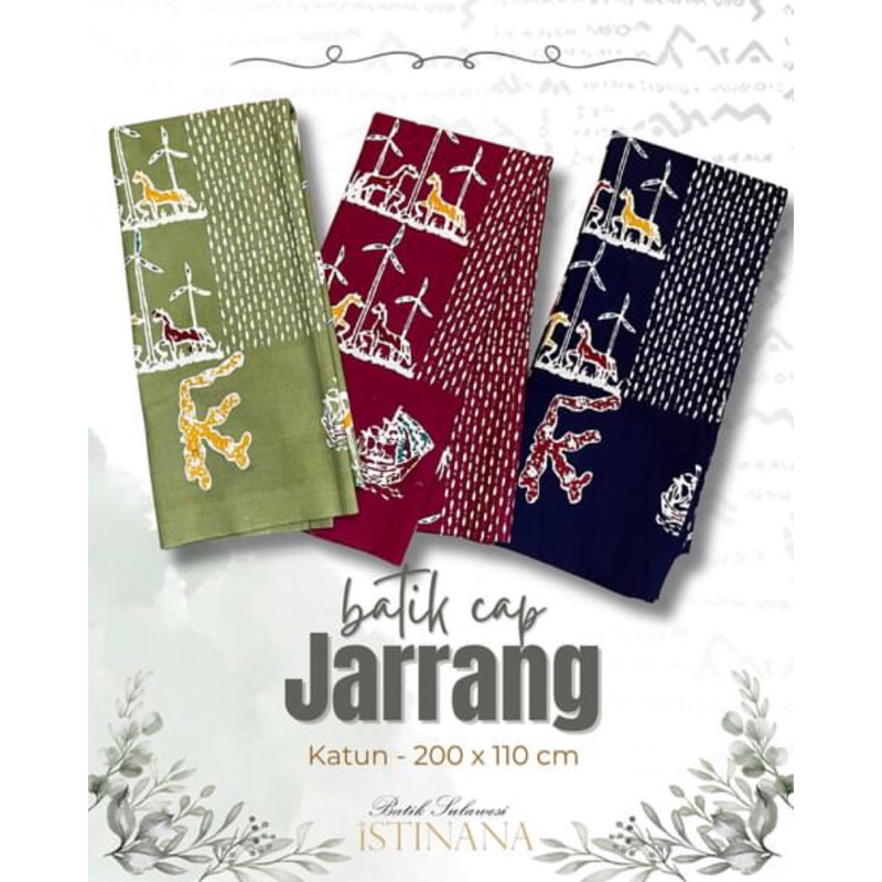 Batik cap Jarrang kas Sulawesi selatan