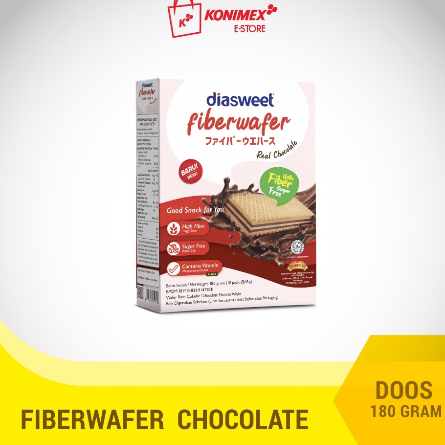 

Pasti Murah Diasweet Fiberwafer Chocolate 180G ➱➴≛❉