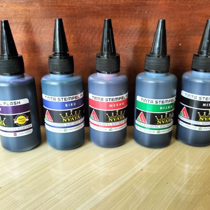 

[KODE DVNGH] TINTA STEMPEL FLASH MEDIA KES ,isi,100 ml, ready 15 warna