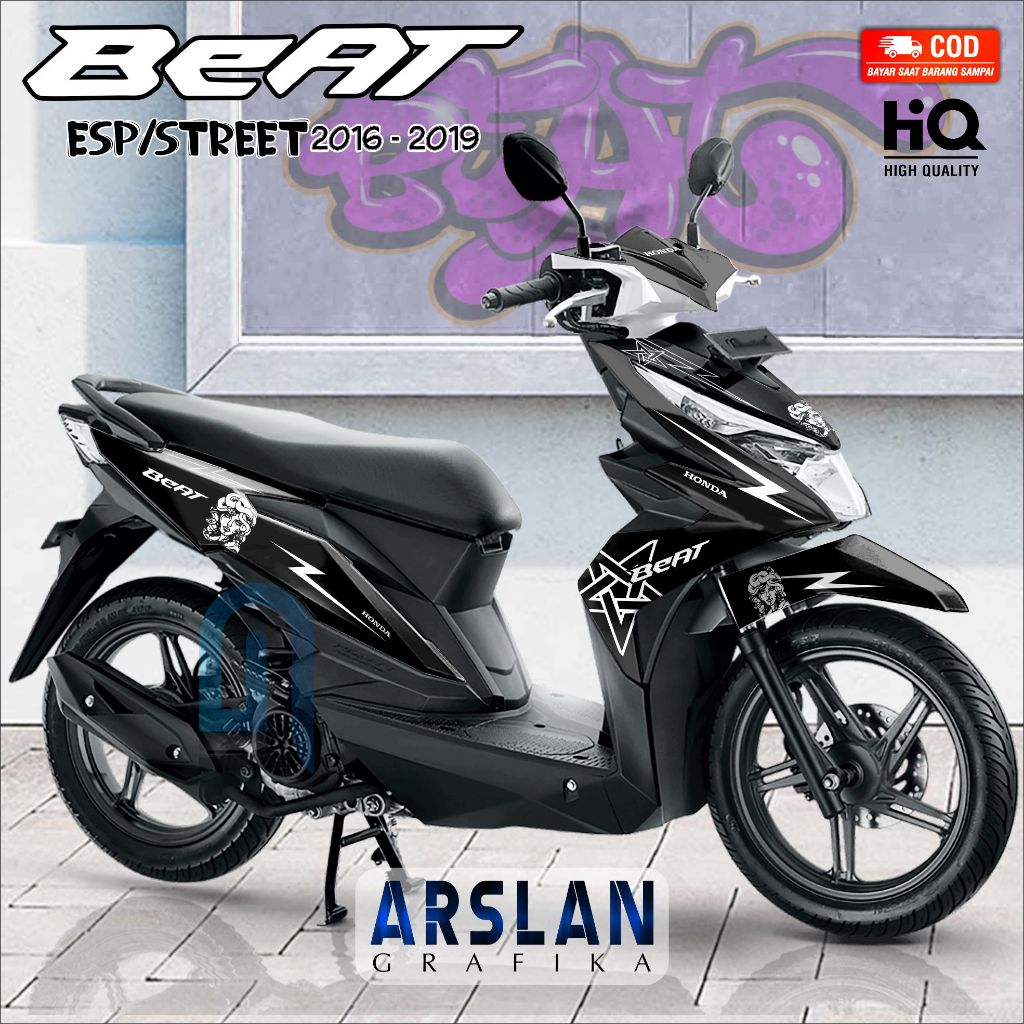 Decal Beat ESP 2016 - 2019 Full Body Dekal Beat ESP/Street 2016 - 2019 Variasi / Desain MDS