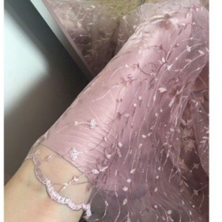 [KODE PPYSU] BEST SELLER Bahan Kain tile akar padi mutiara gliter/ bahan Tile akar mutiara / kain br