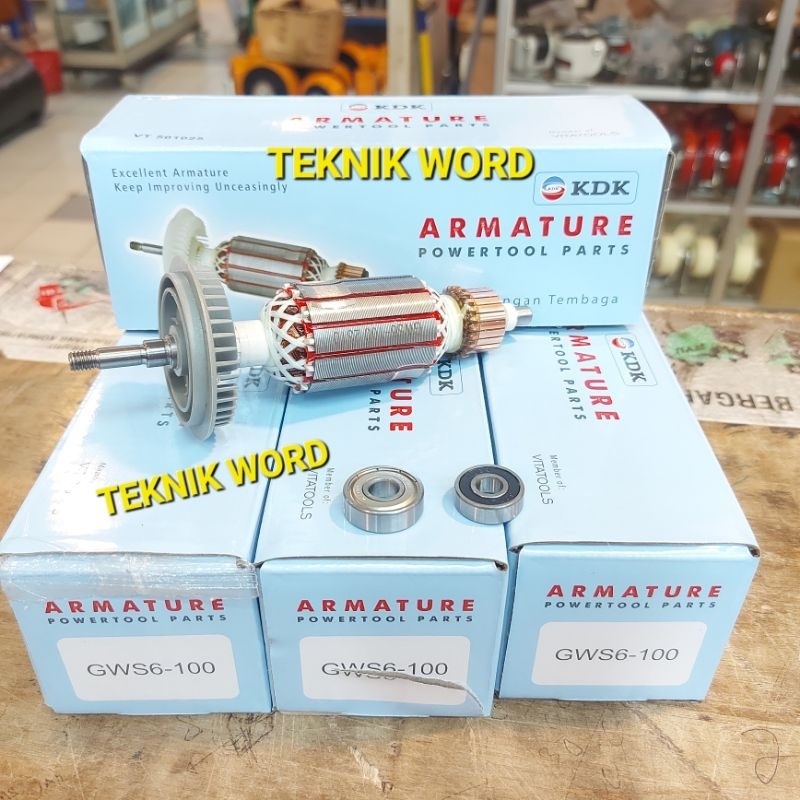 ARMATURE KDK GWS 6-100 / ANGKER GERINDA BOSCH GWS 6-100 ANGKER KDK
