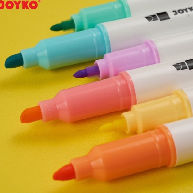 

Pasti Murah JOYKO PASTEL HIGHLIGHTER SET / SPIDOL PENANDA BERWARNA PASTEL HL-54 HL-55 MURAH BERKUALITAS
