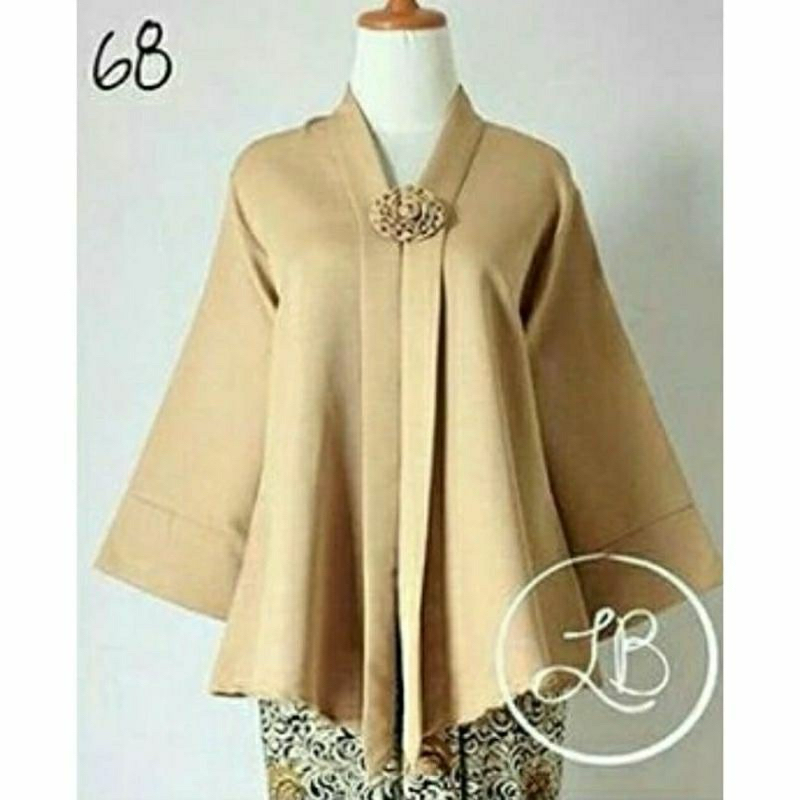 Atasan kebaya floy polos / Kebaya Wisuda / Kebaya balotelli / Kebaya natal