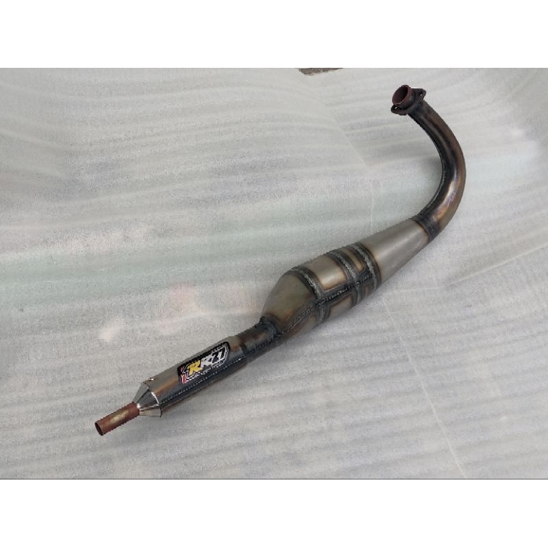 knalpot rx king knalpot kolong 3v3 plat karat RR27 Exhaust racing ujung chrome original knalpot rr27