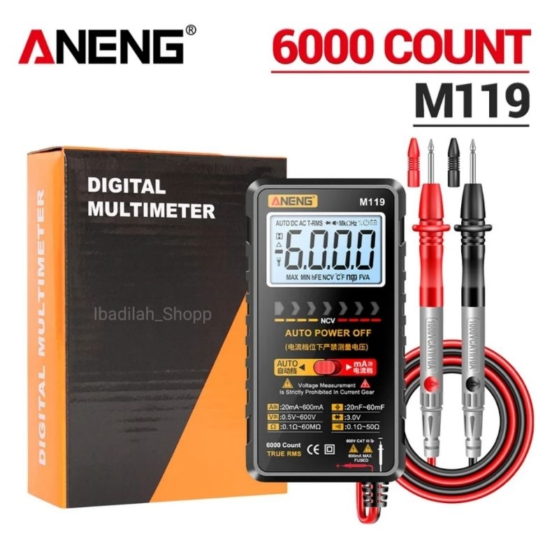 ANENG Digital Multimeter Multitester Voltage Tester with NCV Sensing - M119