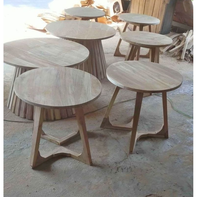 meja bulat kaki v diameter 50cm