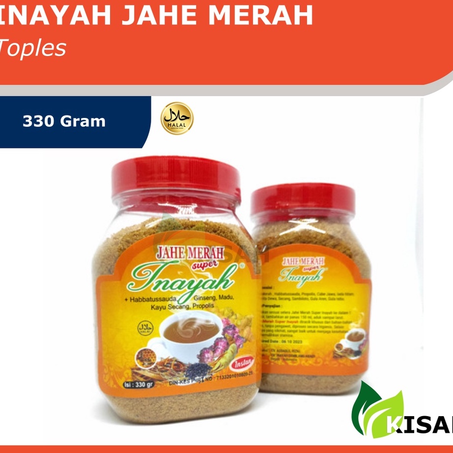 

Seller Jahe Merah Super INAYAH Kemasan Toples 330 gram | Plus Habbatussauda - Ginseng - Madu - Kayu Secang Original Big Sale