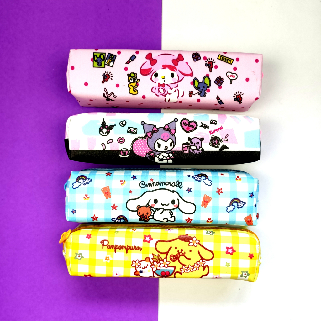 

tempat pensil alat tulis kotak tepak wadah pensil sanrio kuromi cinnamoroll pencil case dosgrip dosgrib disgrib disgrip pencil case - TP04