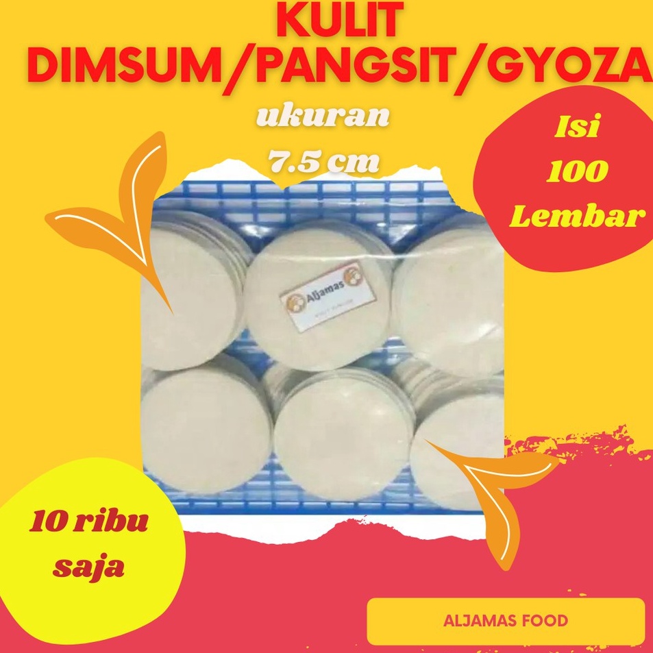 

Ready Stock Kulit dimsum 7.5 cm 100 pcs/pangsit/gyoza ➩↓✮≛