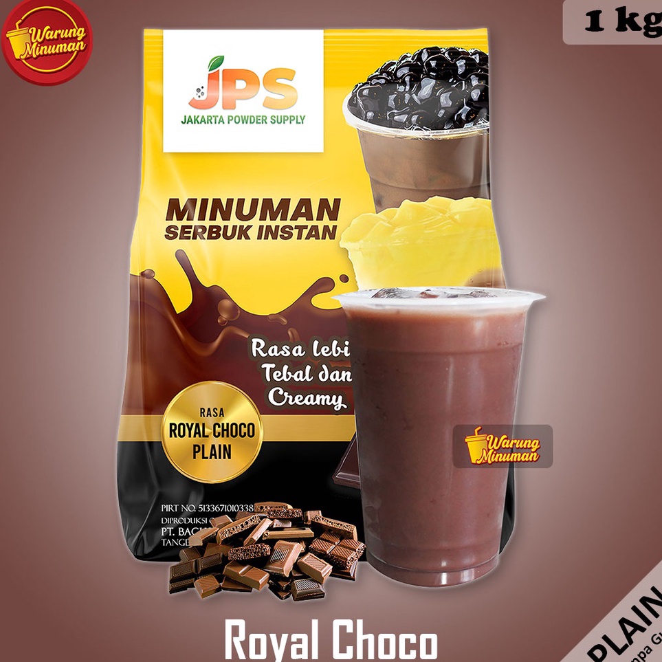 

Paling Popular JPS PLAIN Royal Choco / Cokelat 1 kg - Bubuk Minuman Tanpa Gula / Powder Drink / Serbuk Instan ➢❈