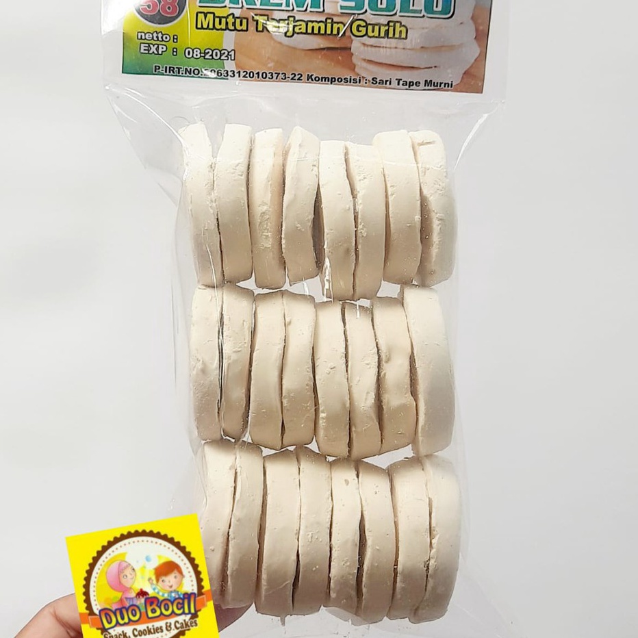 

Stock Banyak Brem Bulat Asli Solo Sari Tape Murni (isi 24 pcs) - Duo Bocil Snack Promo