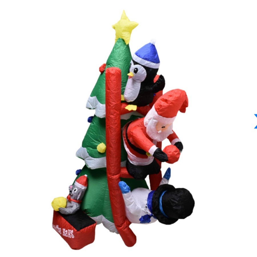 Noelle 180 Cm Patung balon Boneka Santa Claus Dekorasi Pohon natal