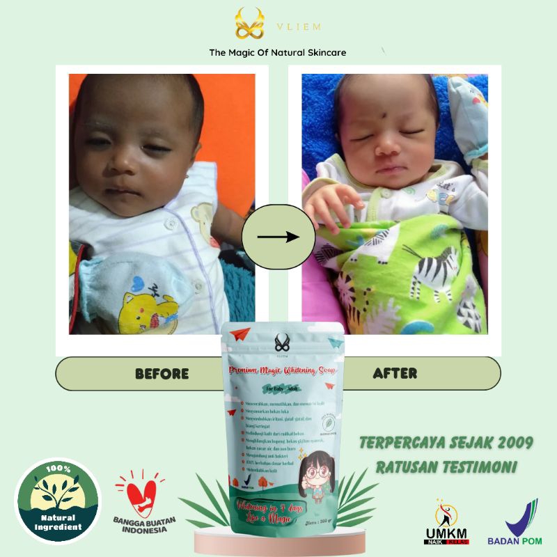 TOKOLIEM PREMIUM Sabun Organik Bayi Anak Dewasa Mencerahkan Memutihkan Melembutkan Menghilangkan Bek