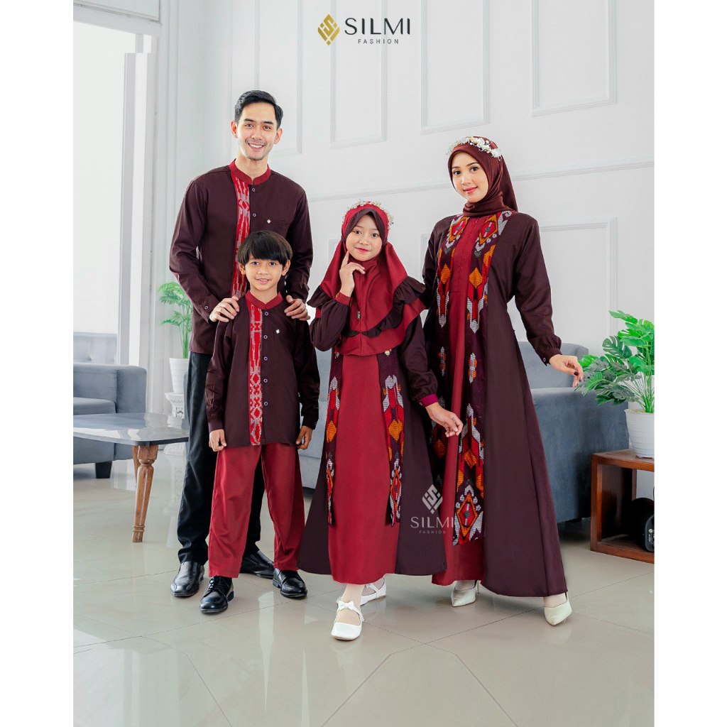 SARIMBIT TERBARU 2024  RENGGANIS FAMILY MELROT RED BY SILMI FASHION // SETELAN PAKAIAN SERAGAM KELUA