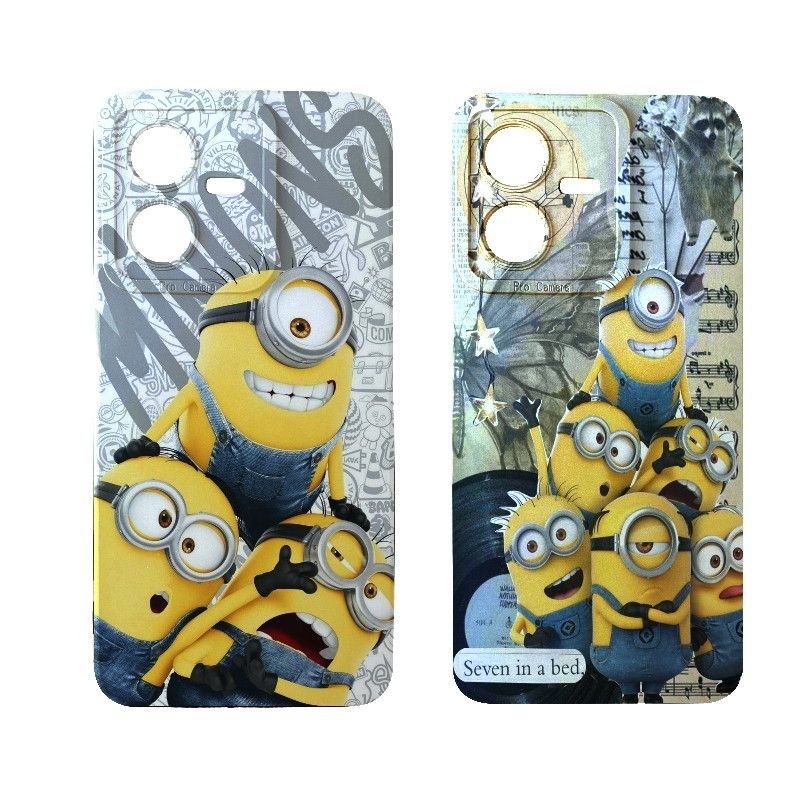 Softcase Minion Case Hp Vivo Y12i Y12s Y15 Y01 Y02 Y20 Y21s Y16 Y17 Y22 Y35 Y75 Y95 Y93 Y91c Casing 