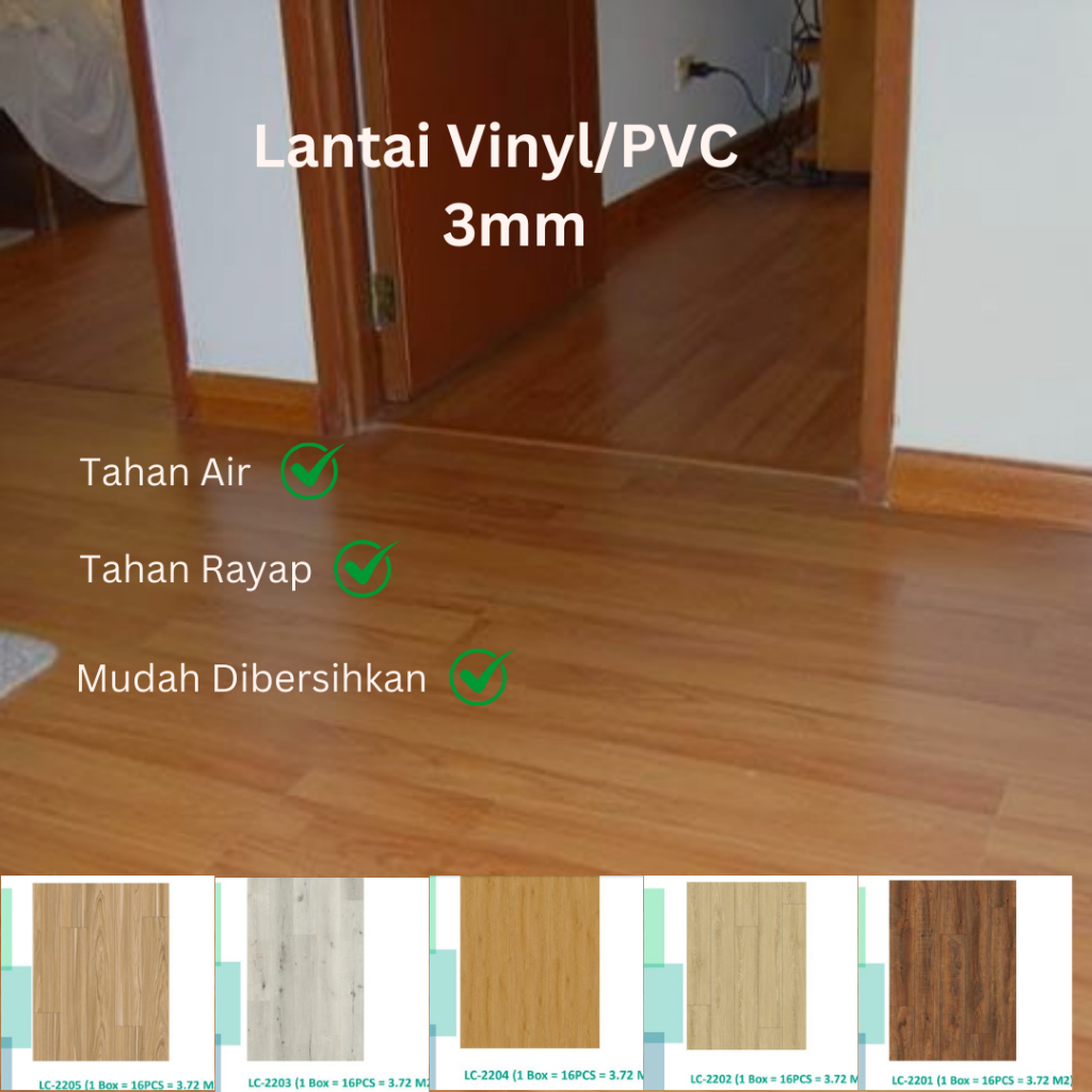 Lantai Kayu / Vinyl Flooring / Vinyl 3mm