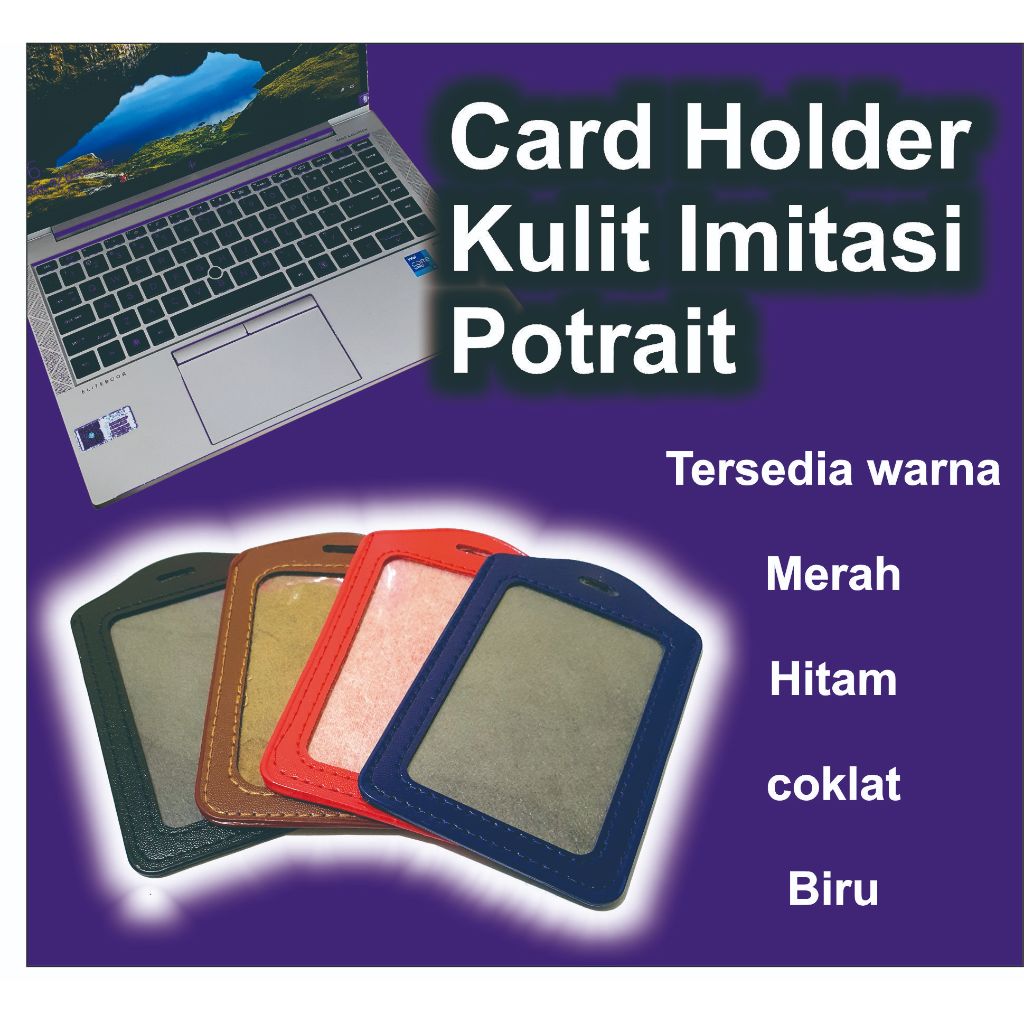 

FRAME Casing Tempat ID Card Holder KULIT Imitasi Portrait