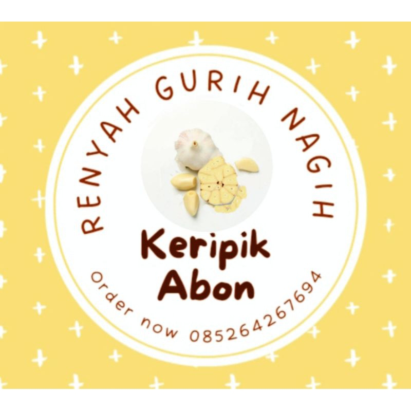 

keripik abon ( kue bawang putih) berat 1/2 kg