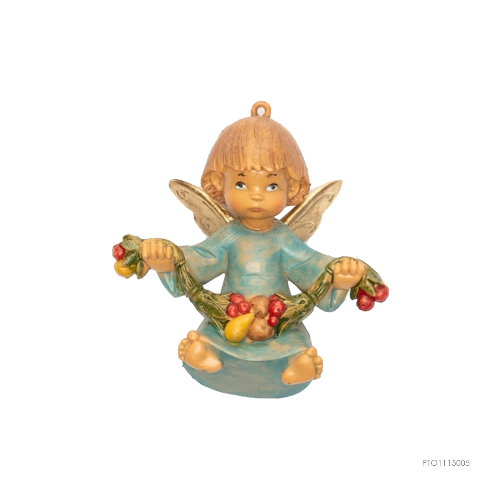Patung Getah Damar Angel Con Fruit 9cm Getah Damar Italy
