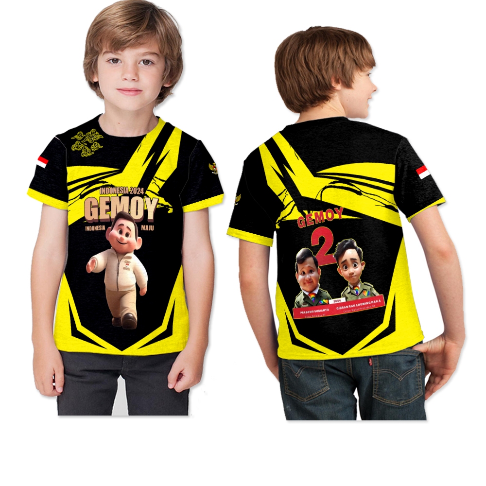 BAJU GEMOY PRABOWO ANAK / BAJU JERSEY GEMOY PRABOWO ANAK