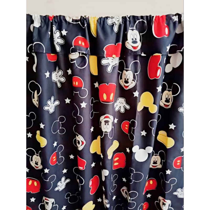HORDENG / GORDEN KOLONG DAPUR MOTIF MICKEY MOUSE HITAM