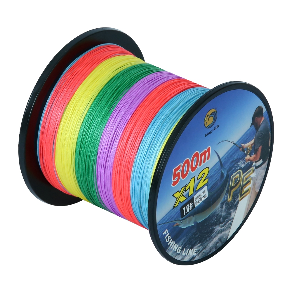 X12 500m 7# Senar Pancing 0.45mm 49.9kg Memancing Perahu Memancing Di Laut 110lb