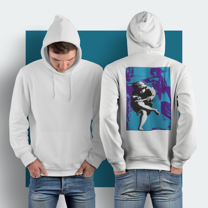 Jaket Hoodie Guns N Roses Hoodie Jumper Pullover & Zipper (Ritsleting) Bahan Cotton Fleece | GNR BAN