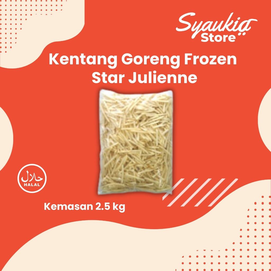 

Kentang Goreng Frozen 2.5 Kg Kentang Beku Untuk Cafe dan Restoran