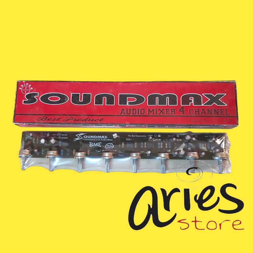KIT SOUNDMAX AUDIO MIXER 4 CHANNEL BME