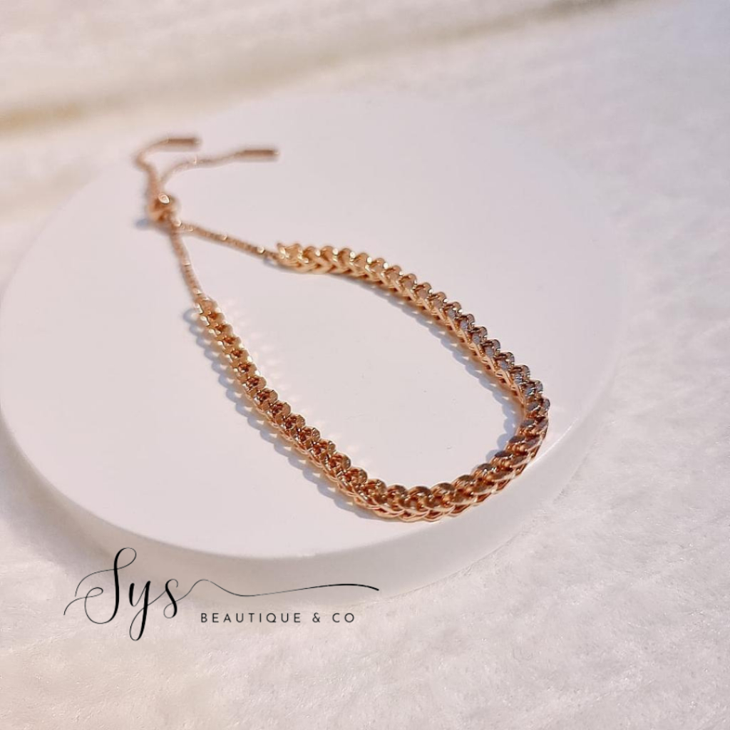 gelang serut titanium anti karat ubs look like