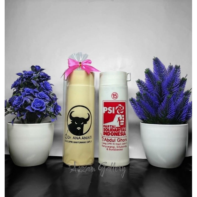 Souvernir Botol Kaktus Sablon Custom Kemas Plastik Pita /Souvernir murah