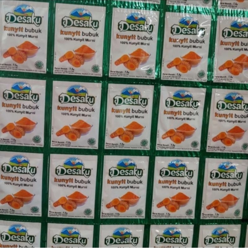 

Bumbu Kunyit Bubuk Desaku Sachet per 1 pak isi 2 renceng x 12 pcs