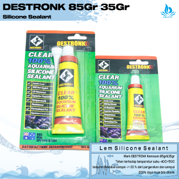 

LEM KACA SILICONE SEALANT CLEAR LEM KACA BENING AQUARIUM 85G