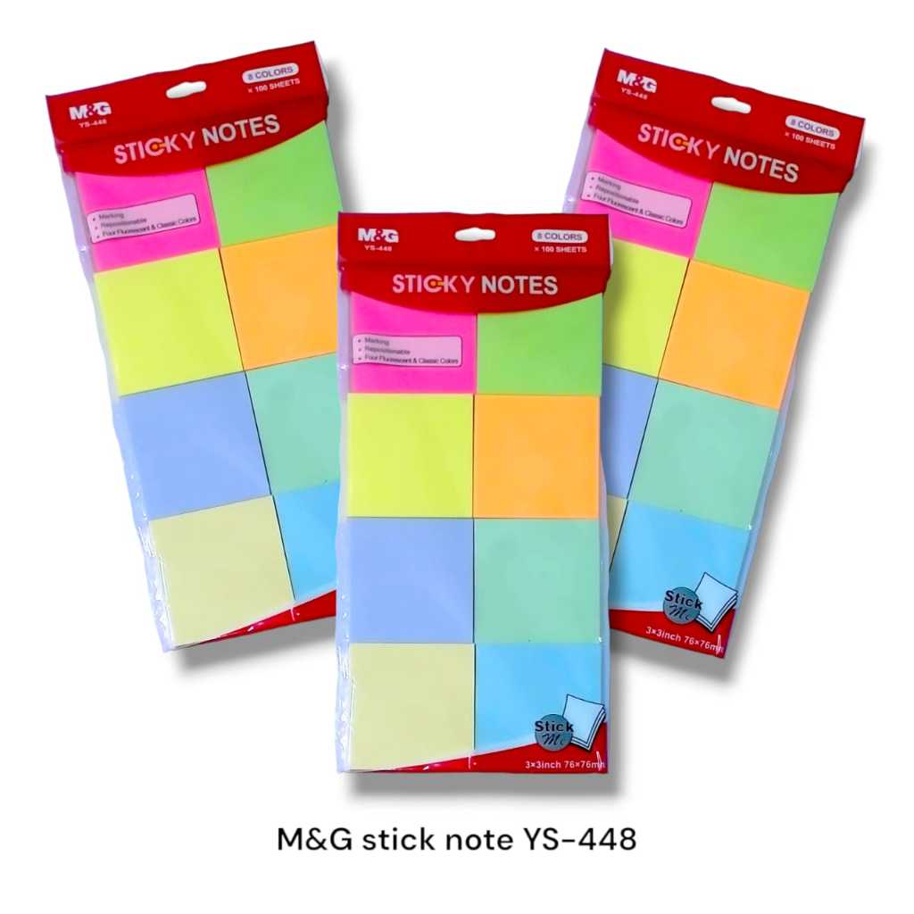 

Sticky Notes M&G Memo Tempel Kotak Set 8 Warna 76x76 mm Economic Set