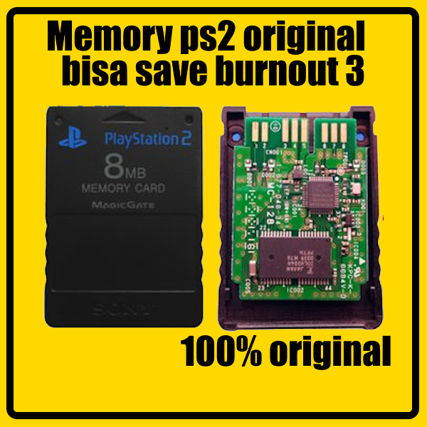 Memory card ps2 original - bisa save semua game