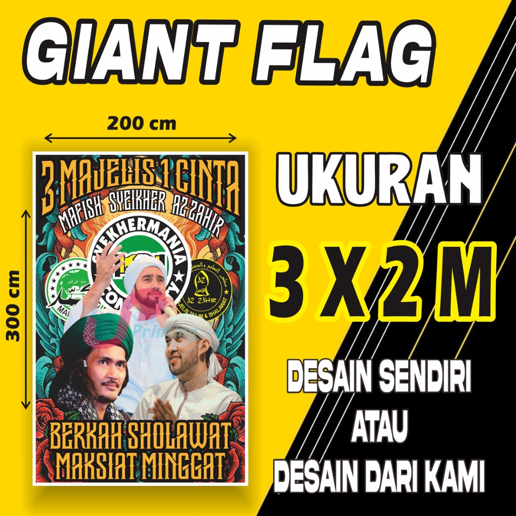 GIANT FLAG SHOLAWAT | BENDERA MAJELIS
